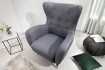 Fauteuil à bascule design scandinave coloris bleu claire Fauteuil |...