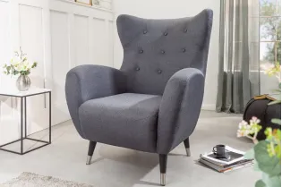 Fauteuil à bascule design scandinave coloris bleu claire Fauteuil |...