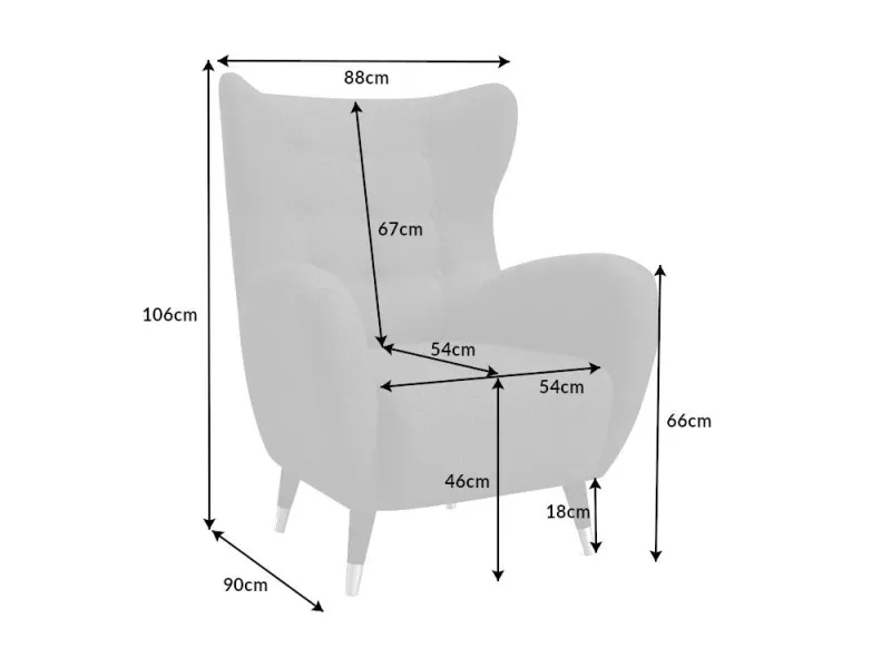 Fauteuil à bascule design scandinave coloris bleu claire Fauteuil |...
