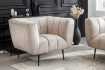 Fauteuil design royal baroque coloris gris antique en simili-cuir F...