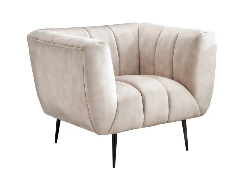 Fauteuil design royal baroque coloris gris antique en simili-cuir F...