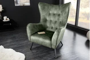Fauteuil à bascule design scandinave coloris bleu claire Fauteuil |...