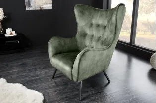 Fauteuil à bascule design scandinave coloris bleu claire Fauteuil |... 2