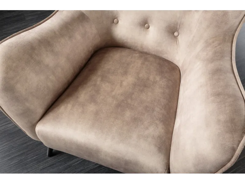 Fauteuil à bascule design scandinave coloris bleu claire Fauteuil |...