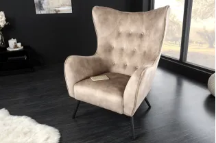 Fauteuil à bascule design scandinave coloris bleu claire Fauteuil |...