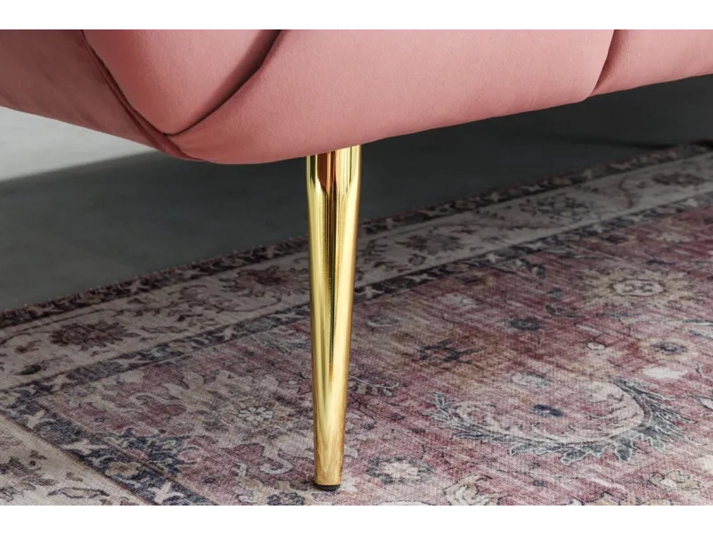 Canapé vert émeraude style rétro 225cm pas cher