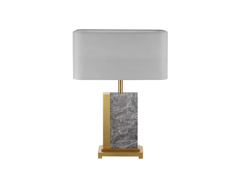 Lampe de 40cm en bois flotté et lin marron Lampes à poser |adeniahome...