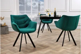 Chaises capitonnées |Lot de 2 Chaises design scandinave de salle à ... 2