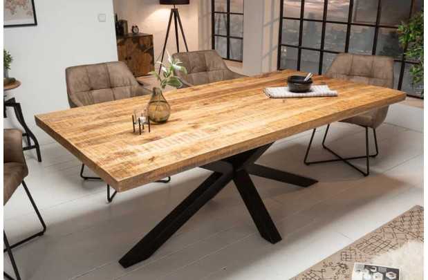 Table à manger GALAXIE – 160 cm – Bois de manguier massif