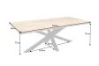 Table GALAXIE 160cm Bois Massif de Manguier & Métal - Adenia Home