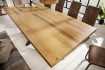 Table à manger en bois massif coloris naturel 200cm pas cher Table à manger en bois massif coloris naturel 200cm pas cher