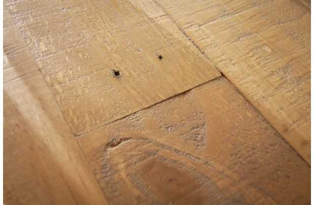 Table à manger en bois massif coloris naturel 200cm pas cher