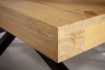 Table à manger en bois massif coloris naturel 200cm pas cher Table à manger en bois massif coloris naturel 200cm pas cher