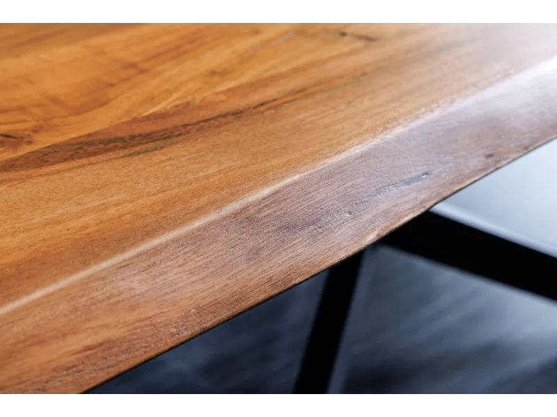 Table basse tronc d'arbre 110 cm | Table basse industrielle bois massif