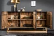 Buffet Scorpion 140 cm noir | Buffet design contemporain en bois massif – Adenia Home
