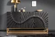 Buffet Scorpion 140 cm noir | Buffet design contemporain en bois massif – Adenia Home