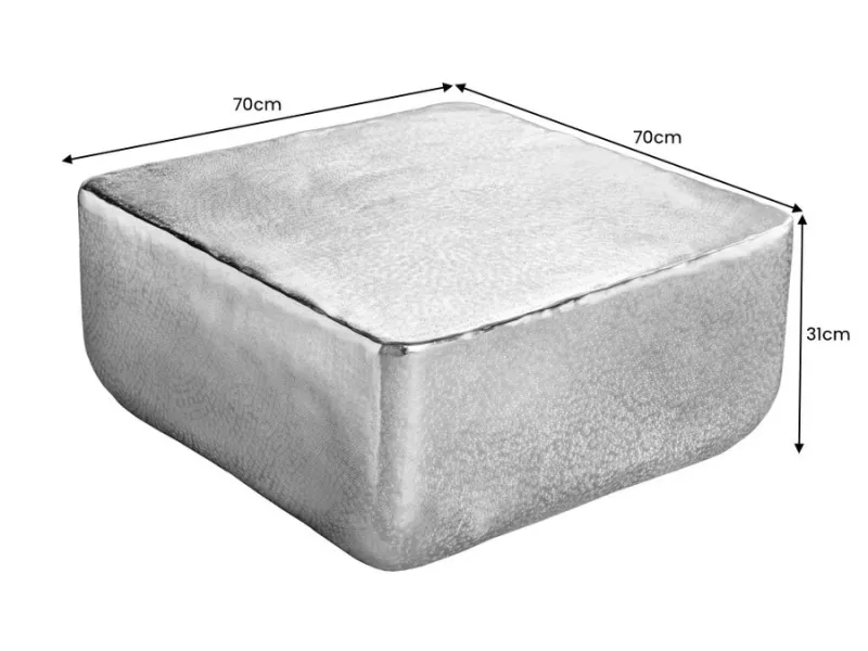 Table basse de 70 cm design unit doré