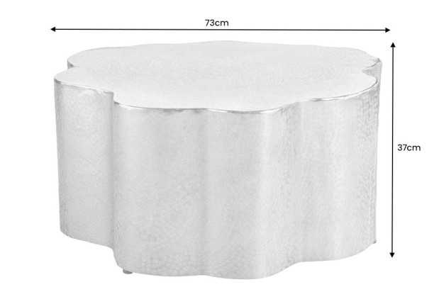 Table basse de 70 cm design oriental coloris or