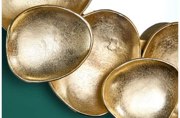 Miroir Variation 70 cm doré - Élégance et caractère artisanal