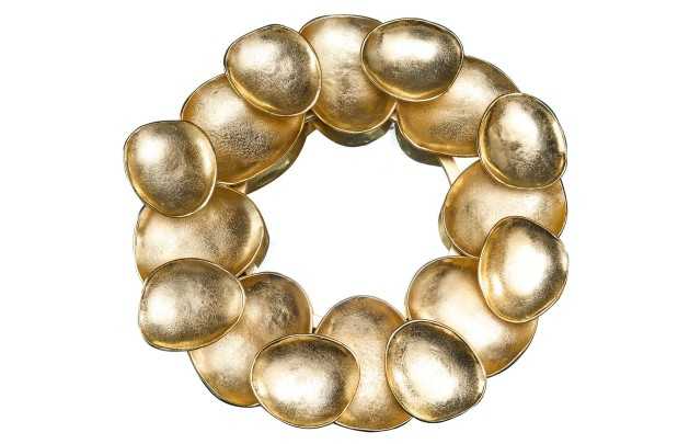 Miroir Variation 70 cm doré - Élégance et caractère artisanal