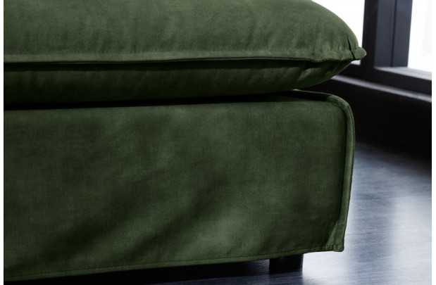 Tabouret moderne en lin coloris taupe pas cher