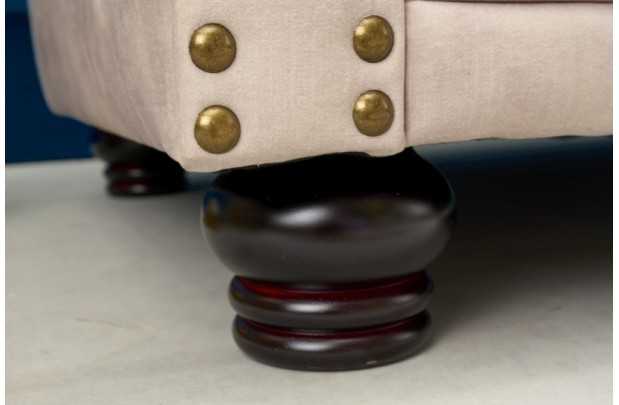 Canapé 3 places design chesterfield capitonné en simili cuir marron...