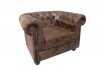 Fauteuil design chesterfield teinté marron Fauteuil |adeniahome.com