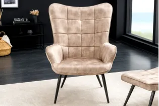 Fauteuil à bascule design scandinave coloris bleu claire Fauteuil |...