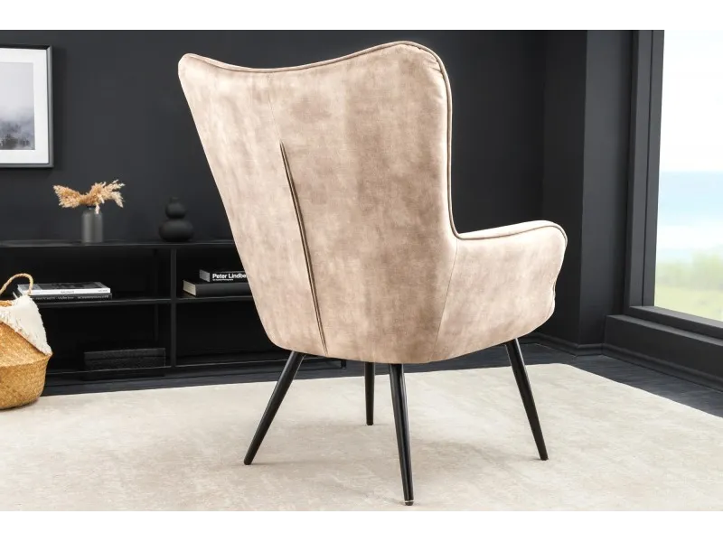 Fauteuil à bascule design scandinave coloris bleu claire Fauteuil |...