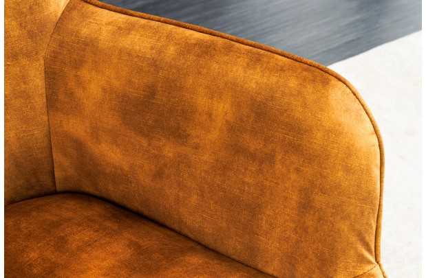 Fauteuil à bascule design scandinave coloris gris foncé en tissu Fa...