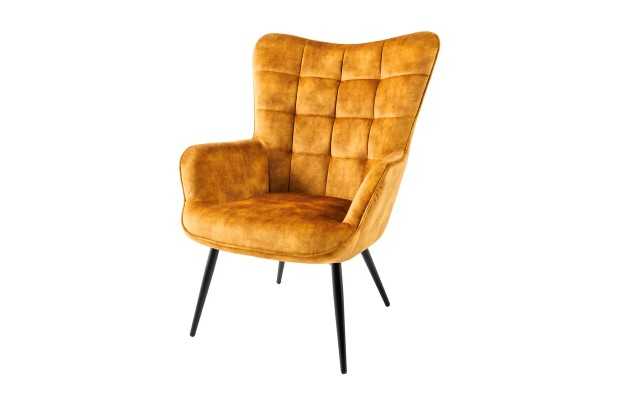 Fauteuil à bascule design scandinave coloris gris foncé en tissu Fa...