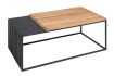 Table Basse en Bois Massif - Style Industriel