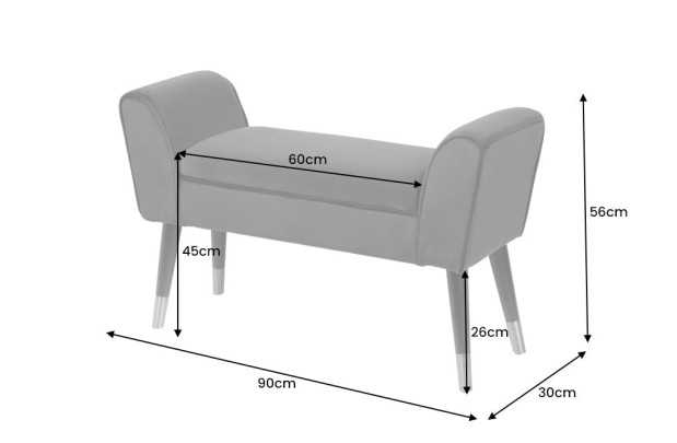 Banc de Style Rétro en Lin Beige - Élégance et Confort dans un Design Intemporel