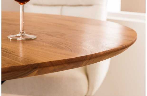 Table de Salle à Manger Ronde 130cm - Créez des Moments Inoubliables en Famille