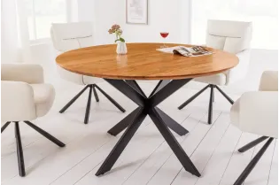 Table de Salle à Manger Ronde 130cm - Créez des Moments Inoubliables en Famille 2