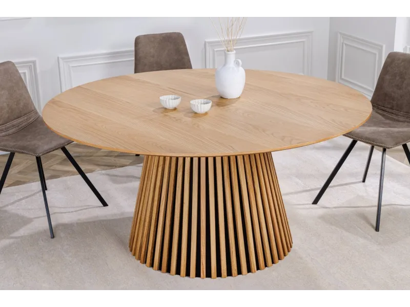 Table de Salle à Manger Ronde 120cm - Créez des Moments Inoubliables en Famille