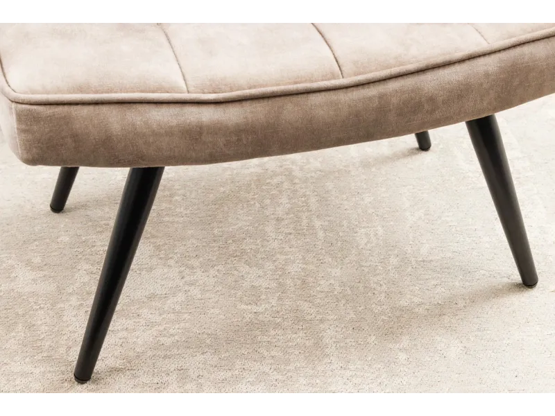 Pouf design BOULE de 50cm coloris gris en coton tricoté Pouf |adeniahome...