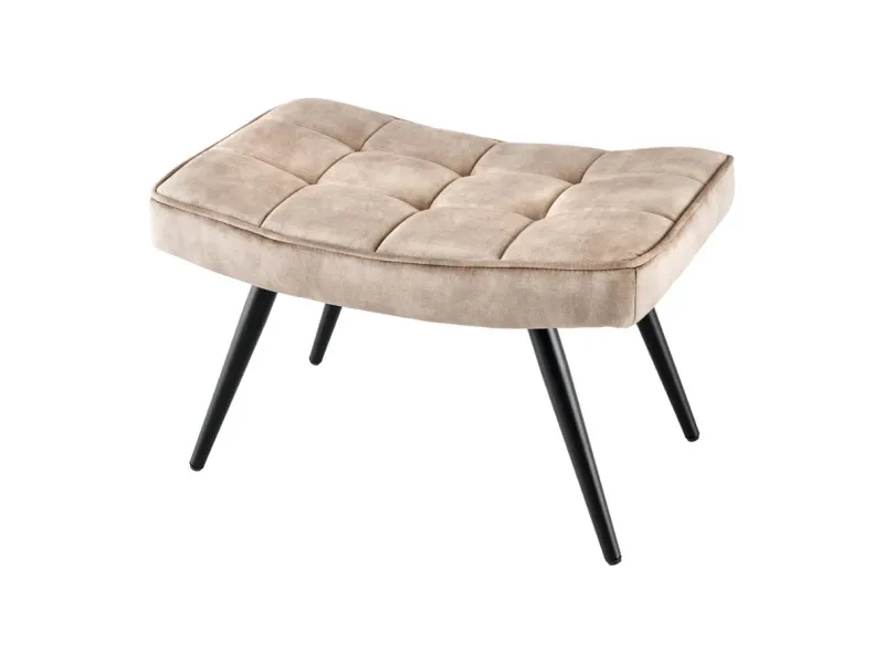 Pouf design BOULE de 50cm coloris gris en coton tricoté Pouf |adeniahome...