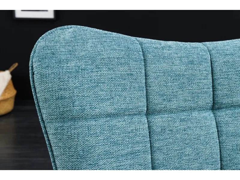 Fauteuil SCANDINAVIA avec accoudoirs – Tissu Texturé Bleu