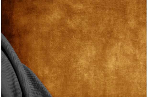 Canapé MODERN BAROCK 240cm 3 places – Élégance et raffinement en velours jaune moutarde