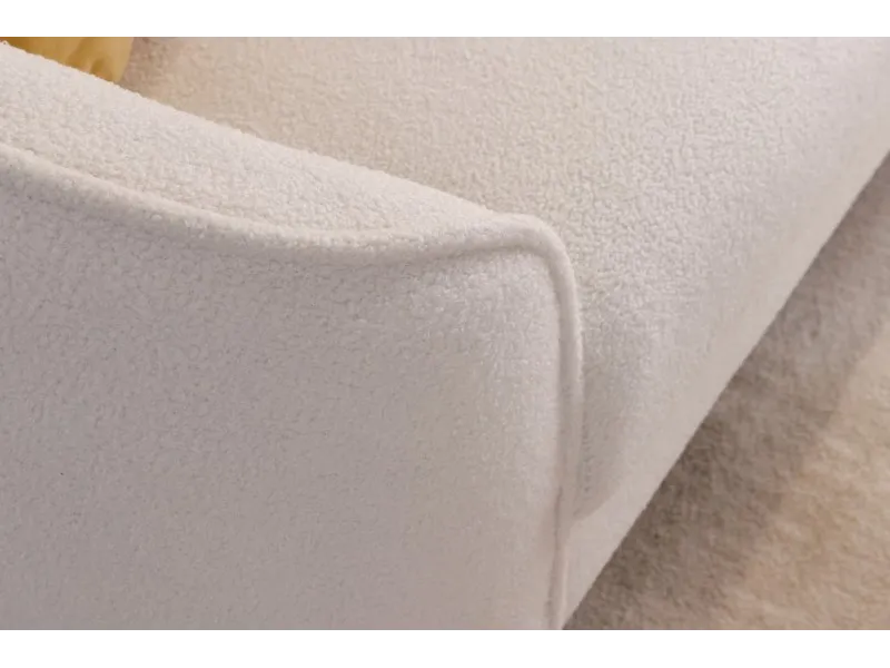 Canapé 3 places en tissu blanc Canapés droits, banquettes |adeniahome...