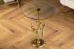 Table d'appoint en bois et métal blanc Table d'appoint  |adeniahome.com