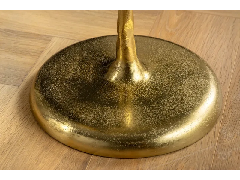 Table d'appoint en bois et métal blanc Table d'appoint  |adeniahome.com