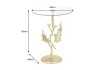 Table d'appoint en bois et métal blanc Table d'appoint  |adeniahome.com