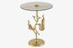Table d'appoint en bois et métal blanc Table d'appoint  |adeniahome.com