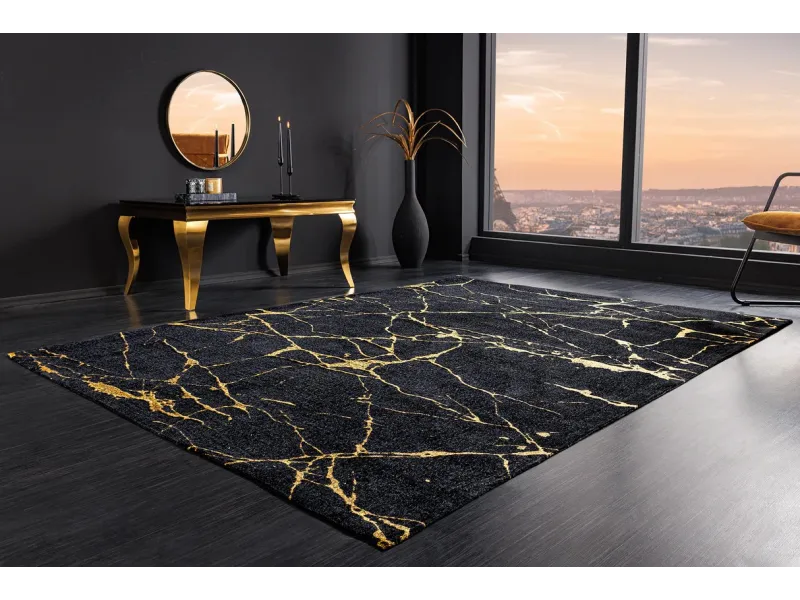 Tapis contemporain tricoté de 120x200cm en laine coloris naturel Ta...