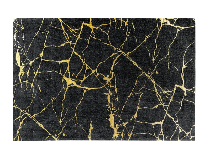 Tapis contemporain tricoté de 120x200cm en laine coloris naturel Ta...