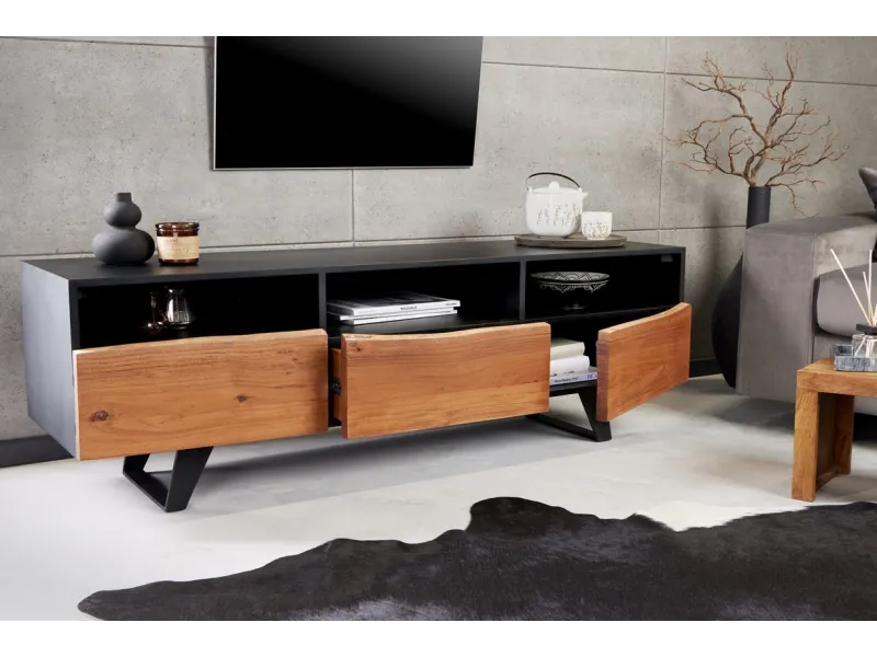 Meuble TV Organic Artwork 140cm Acacia