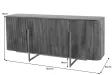 Buffet rainuré style rétro 160 cm | Buffet moderne en bois massif – Adenia Home