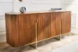 Buffet rainuré style rétro 160 cm | Buffet moderne en bois massif – Adenia Home